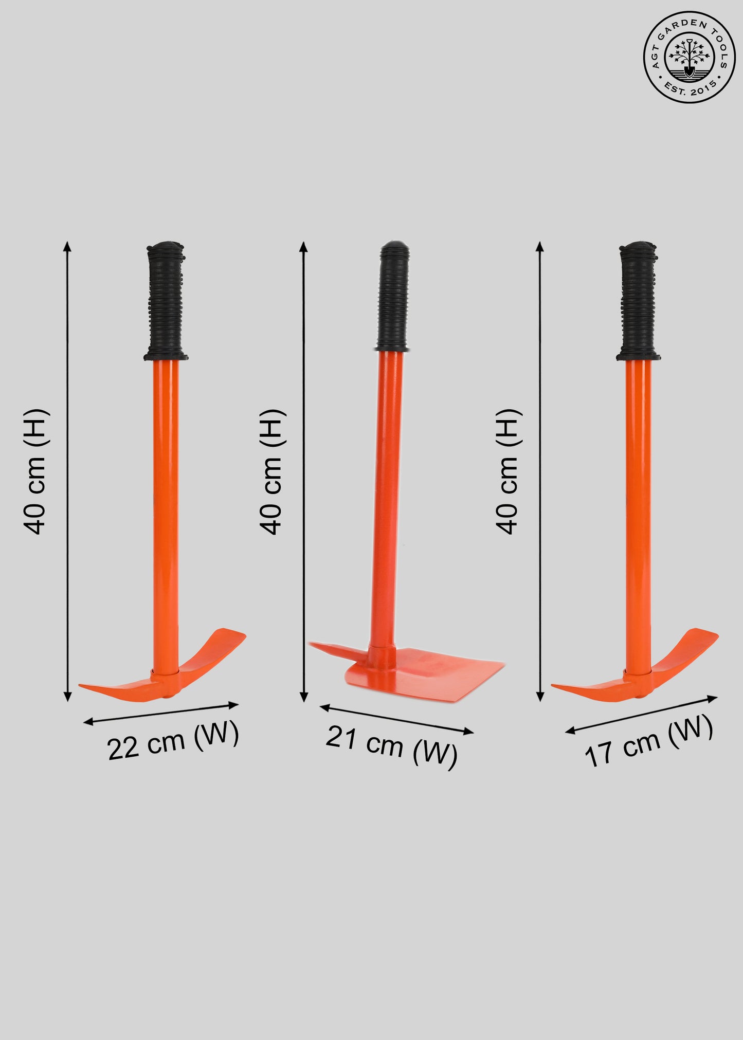 AGT® FarmsSet of 3 Garden Tool Kit – Durable, Rust-Resistant Tools for Home Gardening in India