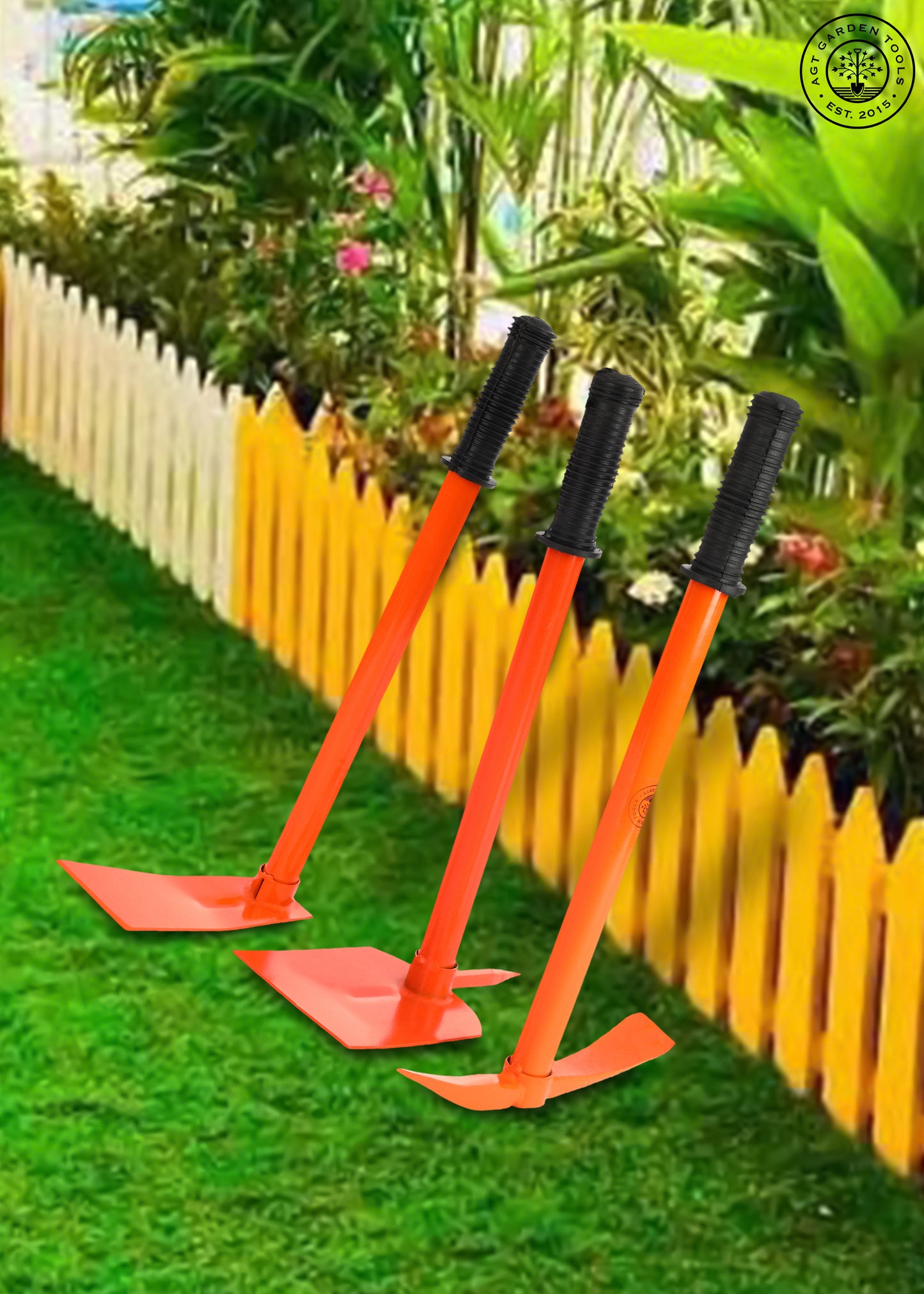 AGT® FarmsSet of 3 Garden Tool Kit – Durable, Rust-Resistant Tools for Home Gardening in India