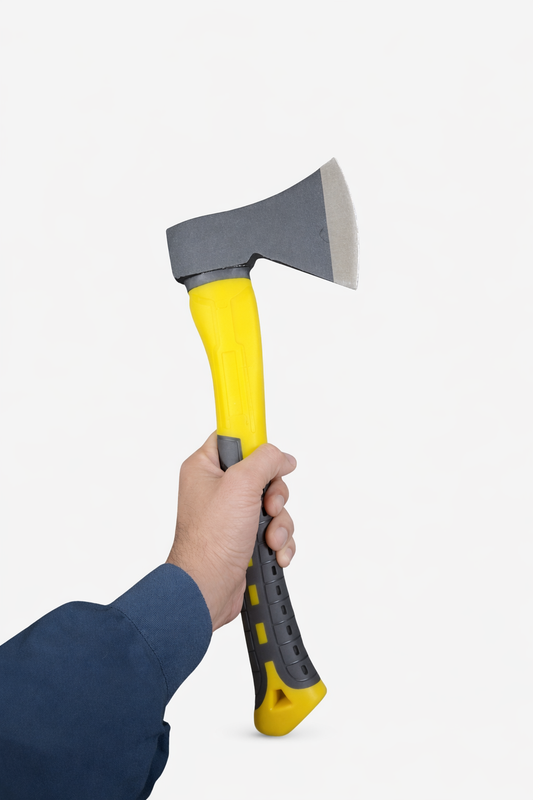 AGT gardening axe 400g fibreglass handle
Heavy-duty garden axe carbon steel blade
Gardening axe for farming and wood cutting
Hand axe for garden tools India