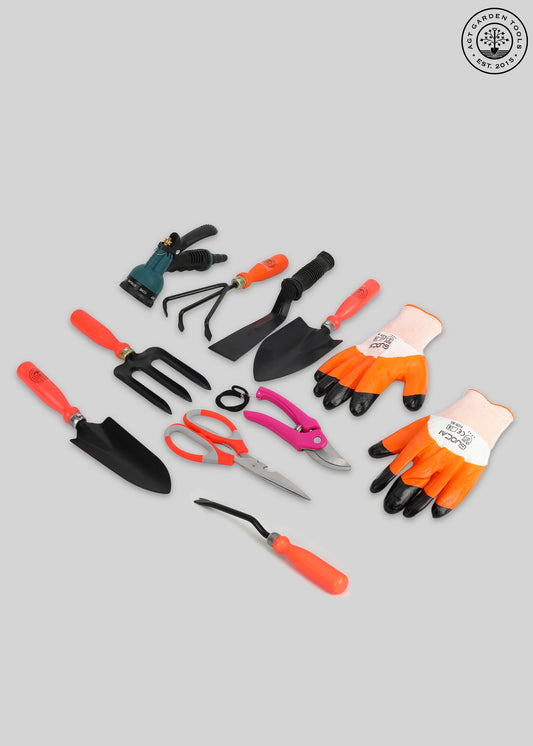 AGT® Pruner, Scissors,Khurpi ,Gloves ,8 Patten tregar ,Hand weeder,Hand big trowel, Hand… – Durable, Rust-Resistant Tools for Home Gardening in India