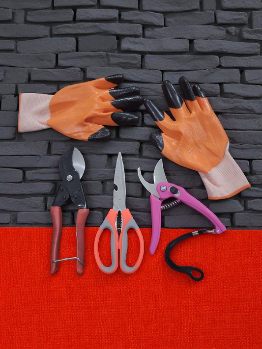 AGT® 4 Piece Garden Tool Set A23 Garden Tool Kit – Durable, Rust-Resistant Tools for Home Gardening in India