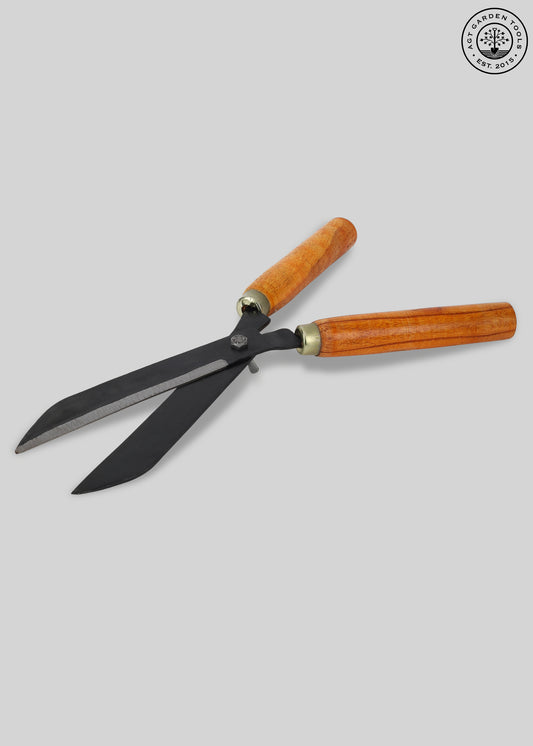 AGT® Hedge Shear With Wooden Handle 10 Inch Garden Tool Kit – Durable, Rust-Resistant Tools for Home Gardening in India
