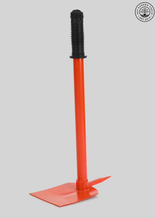 AGT® Gardening Hoe Medium (Phawda) with Rubber Grip Handle (Orange) Garden Tool Kit – Durable, Rust-Resistant Tools for Home Gardening in India