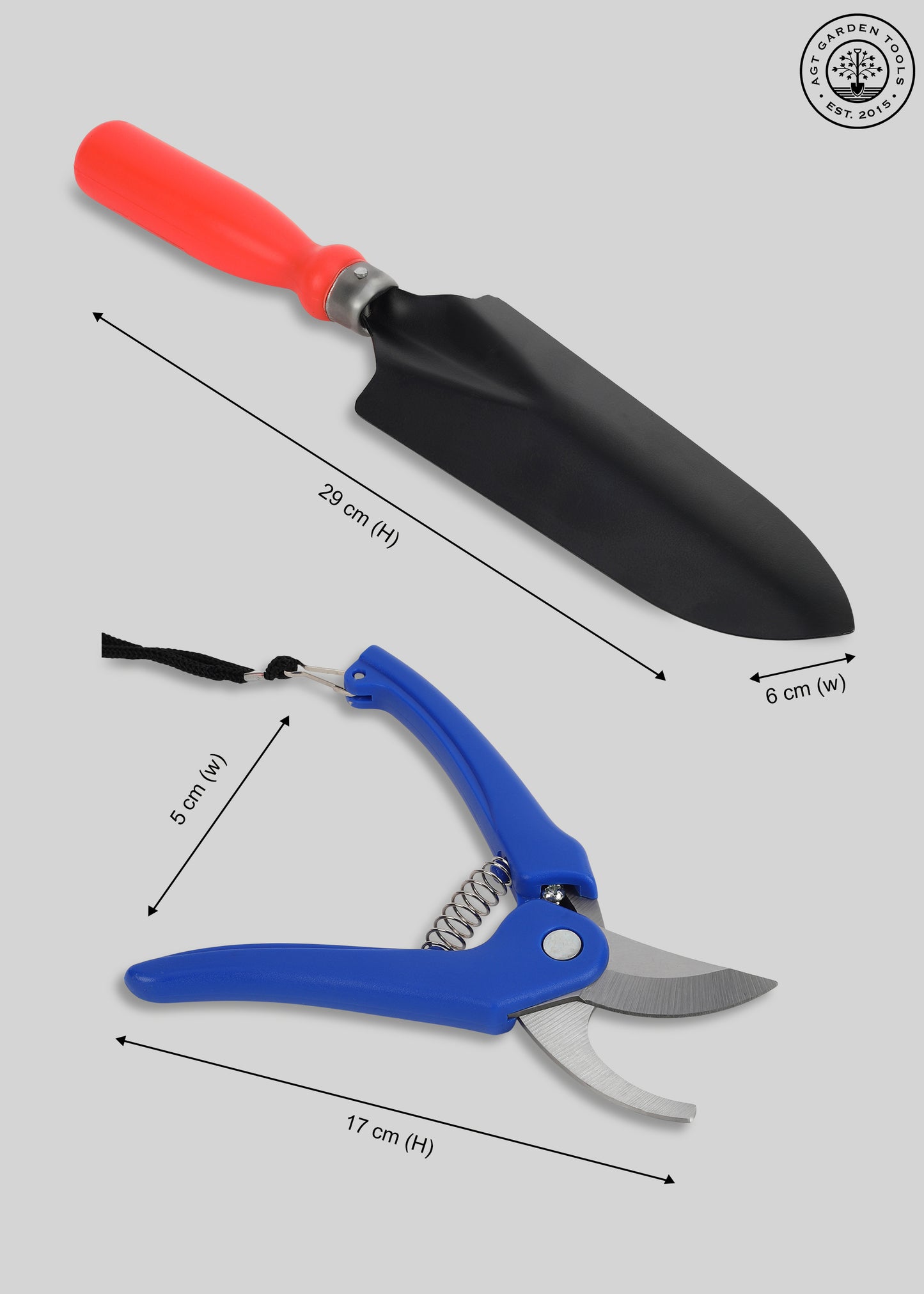 AGT® Shears German Cutter For Garden Leaf Scissor Cutter Shovel Trowel Garden Tool Kit – Durable, Rust-Resistant Tools for Home Gardening in India