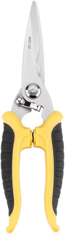 AGT Professional Stainless Steel Garden Pruning Shears with Ergonomic Grip