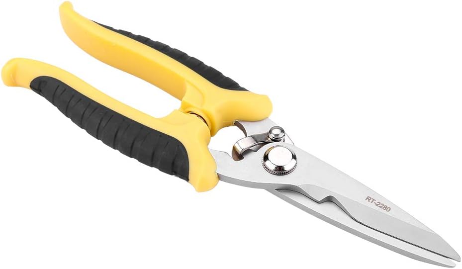 AGT Professional Stainless Steel Garden Pruning Shears with Ergonomic Grip