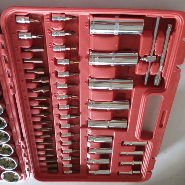 108-Piece Professional Socket & Ratchet Tool Set with Storage Case