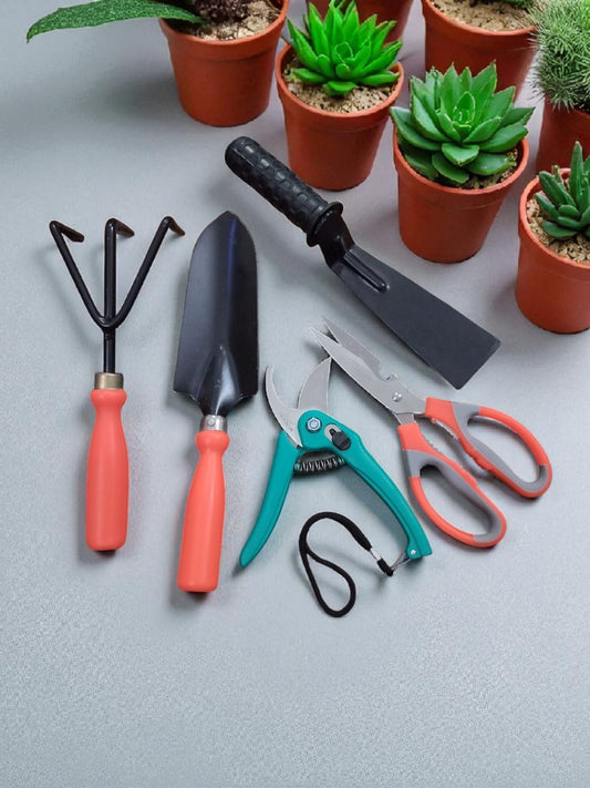 AGT® Set of 8 Garden Tool Kit – Durable, Rust-Resistant Tools for Home Gardening in India