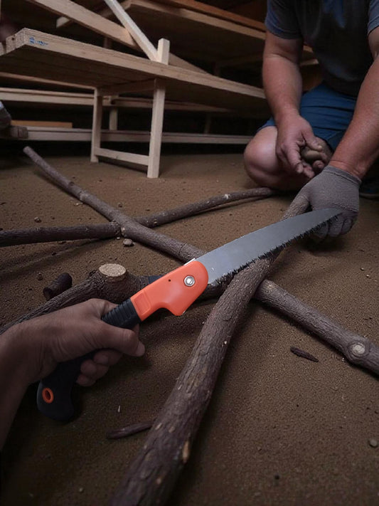 AGT Folding Hand Saw Pruner Cutter Tree Branch Wood Cutting Tools Carbon Steel Garden Tool (1 Tools)