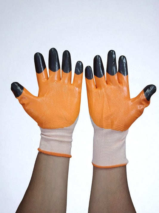 AGT Garden Tool Kit | Heavy-Duty Pruning Scissor & Protective Gardening Gloves (Set of 2 Tools)