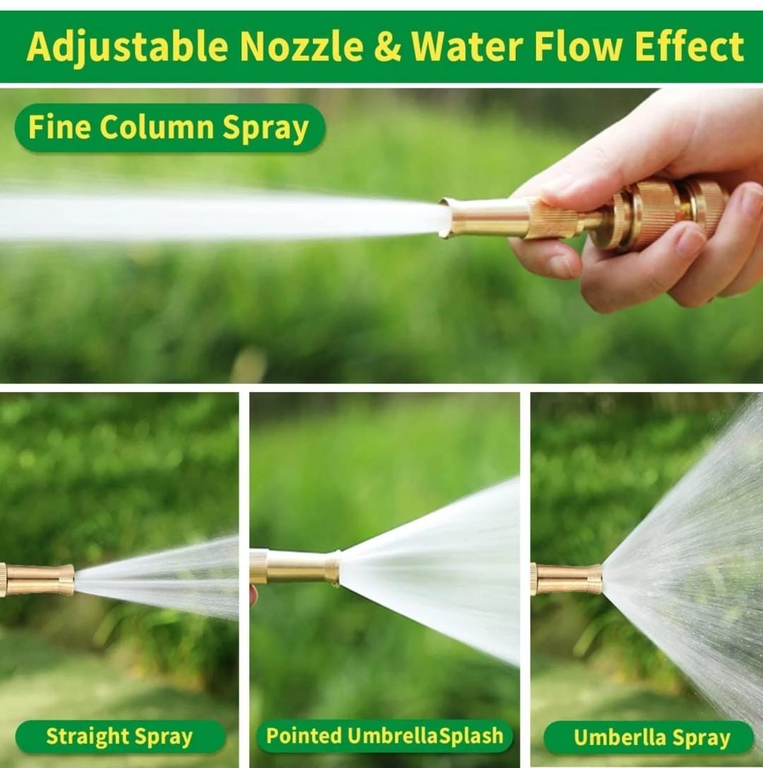 AGT Heavy Duty Brass Water Spray Gun for Car & Garden