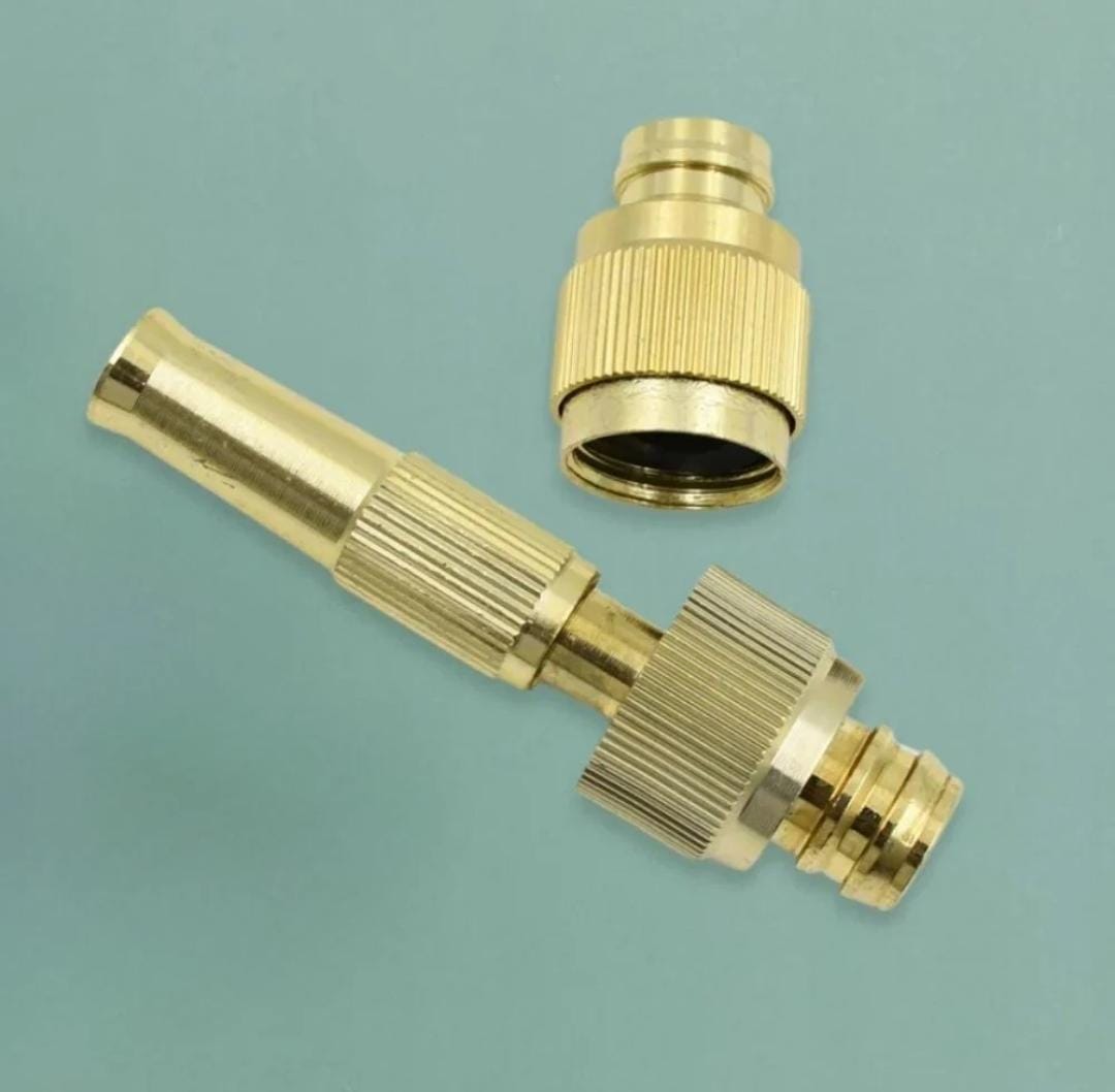 AGT Heavy Duty Brass Water Spray Gun for Car & Garden